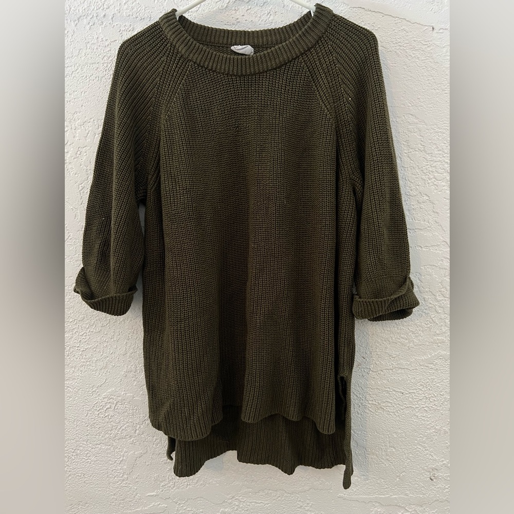 mote Olive Green Knit Sweater (XL)